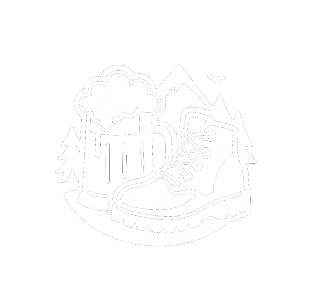 Endbacher Bierwanderung Logo weiß